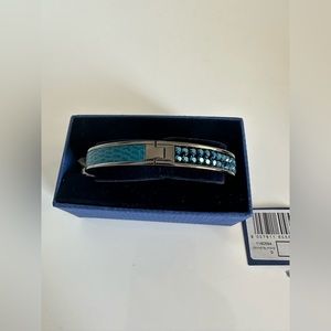 Brand New Swarovski Intervalle Bangle in dark blue